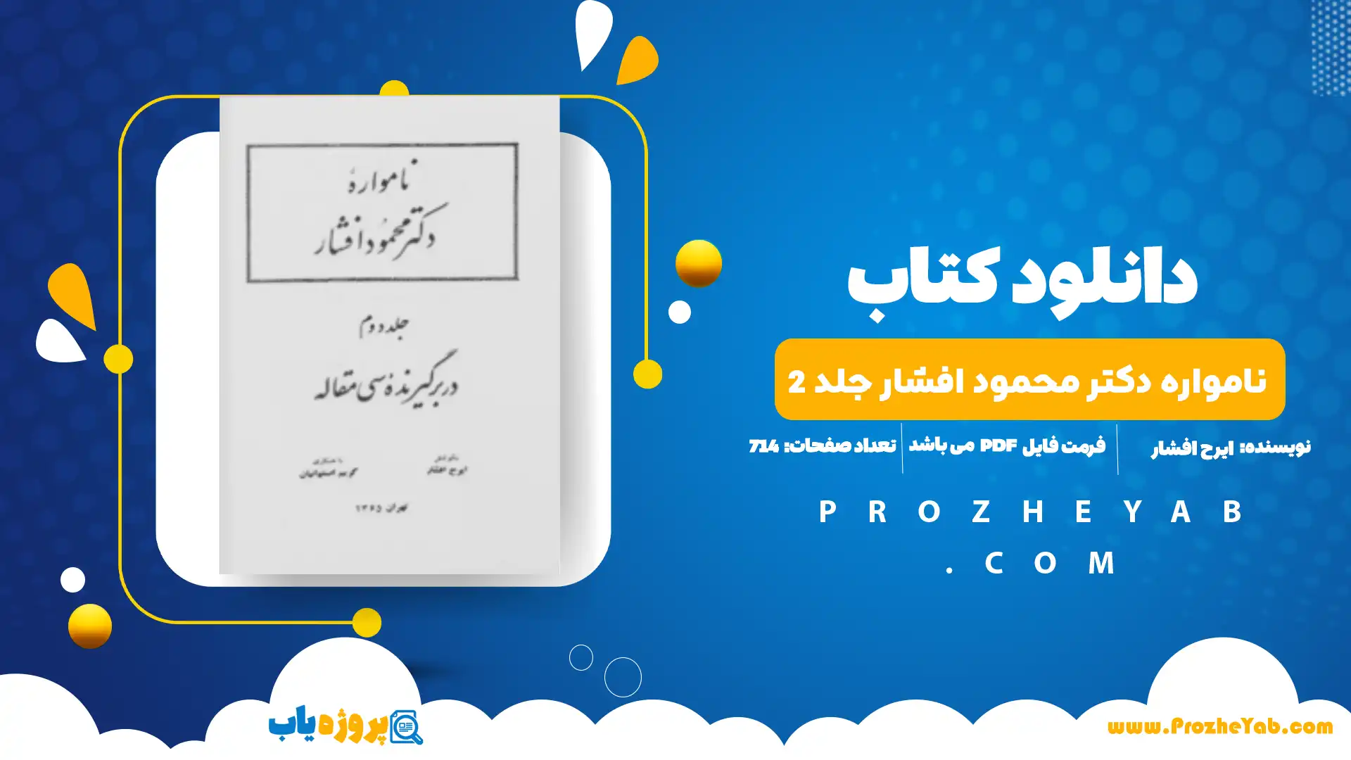 پی دی اف کتاب نامواره دکتر محمود افشار جلد 2 ایرج افشار